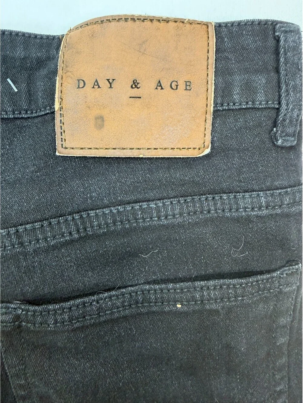 Day And Age Men's Jean Pants Slim Straight Denim Size 34 Black